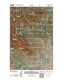 Palisade Butte Montana Historical topographic map, 1:24000 scale, 7.5 X 7.5 Minute, Year 2011