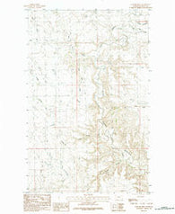 Papoose Hills Montana Historical topographic map, 1:24000 scale, 7.5 X 7.5 Minute, Year 1984
