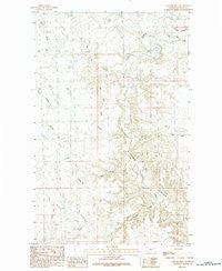 Papoose Hills Montana Historical topographic map, 1:24000 scale, 7.5 X 7.5 Minute, Year 1984