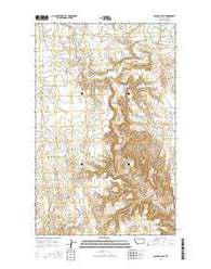 Papoose Hills Montana Current topographic map, 1:24000 scale, 7.5 X 7.5 Minute, Year 2014