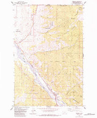 Paradise Montana Historical topographic map, 1:24000 scale, 7.5 X 7.5 Minute, Year 1984