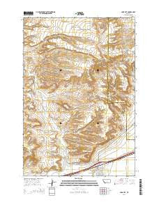 Park City Montana Current topographic map, 1:24000 scale, 7.5 X 7.5 Minute, Year 2014