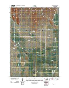Parker Montana Historical topographic map, 1:24000 scale, 7.5 X 7.5 Minute, Year 2011