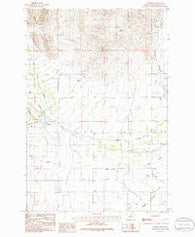 Parker Montana Historical topographic map, 1:24000 scale, 7.5 X 7.5 Minute, Year 1986
