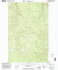 Parsnip Mountain Montana Historical topographic map, 1:24000 scale, 7.5 X 7.5 Minute, Year 1997