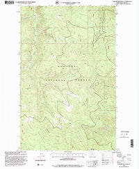 Parsnip Mountain Montana Historical topographic map, 1:24000 scale, 7.5 X 7.5 Minute, Year 1997