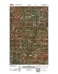 Parsnip Mountain Montana Historical topographic map, 1:24000 scale, 7.5 X 7.5 Minute, Year 2011