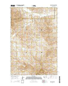 Parson Creek Montana Current topographic map, 1:24000 scale, 7.5 X 7.5 Minute, Year 2014