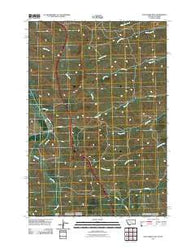 Pass Creek East Montana Historical topographic map, 1:24000 scale, 7.5 X 7.5 Minute, Year 2011