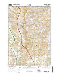 Pass Creek East Montana Current topographic map, 1:24000 scale, 7.5 X 7.5 Minute, Year 2014