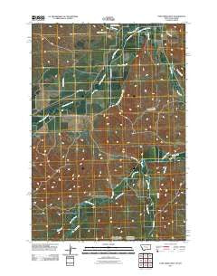 Pass Creek West Montana Historical topographic map, 1:24000 scale, 7.5 X 7.5 Minute, Year 2011