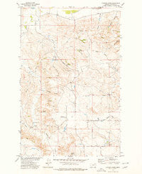 Pasture Creek Montana Historical topographic map, 1:24000 scale, 7.5 X 7.5 Minute, Year 1973