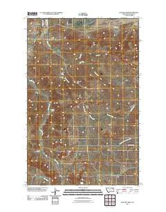 Pasture Creek Montana Historical topographic map, 1:24000 scale, 7.5 X 7.5 Minute, Year 2011