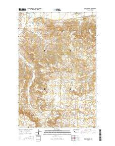 Pasture Creek Montana Current topographic map, 1:24000 scale, 7.5 X 7.5 Minute, Year 2014