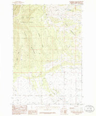 Patterson Canyon Montana Historical topographic map, 1:24000 scale, 7.5 X 7.5 Minute, Year 1986