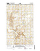 Pea Lake Montana Current topographic map, 1:24000 scale, 7.5 X 7.5 Minute, Year 2014