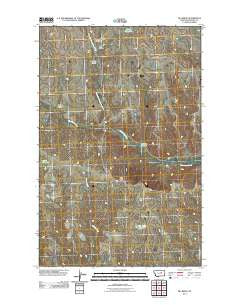 Pea Ridge Montana Historical topographic map, 1:24000 scale, 7.5 X 7.5 Minute, Year 2011
