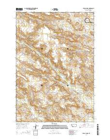 Pearl School Montana Current topographic map, 1:24000 scale, 7.5 X 7.5 Minute, Year 2014