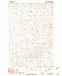 Pedigo Coulee Montana Historical topographic map, 1:24000 scale, 7.5 X 7.5 Minute, Year 1983