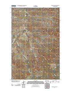 Pedigo Coulee Montana Historical topographic map, 1:24000 scale, 7.5 X 7.5 Minute, Year 2011