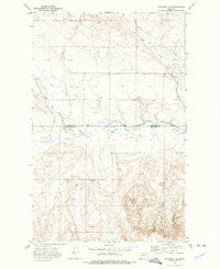 Peerless 4 SE Montana Historical topographic map, 1:24000 scale, 7.5 X 7.5 Minute, Year 1973