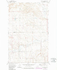 Peerless 4 SW Montana Historical topographic map, 1:24000 scale, 7.5 X 7.5 Minute, Year 1973