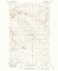 Peerless Montana Historical topographic map, 1:24000 scale, 7.5 X 7.5 Minute, Year 1973