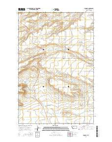 Pendroy Montana Current topographic map, 1:24000 scale, 7.5 X 7.5 Minute, Year 2014