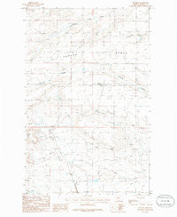 Pendroy Montana Historical topographic map, 1:24000 scale, 7.5 X 7.5 Minute, Year 1985