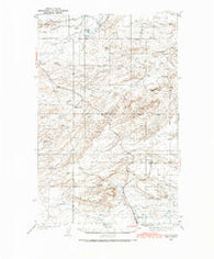 Pendroy Montana Historical topographic map, 1:62500 scale, 15 X 15 Minute, Year 1936
