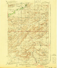 Pendroy Montana Historical topographic map, 1:62500 scale, 15 X 15 Minute, Year 1941