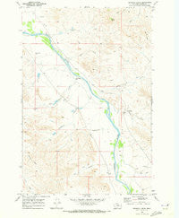 Pennock Creek Montana Historical topographic map, 1:24000 scale, 7.5 X 7.5 Minute, Year 1969
