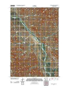Pennock Creek Montana Historical topographic map, 1:24000 scale, 7.5 X 7.5 Minute, Year 2011