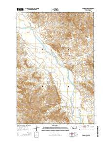 Pennock Creek Montana Current topographic map, 1:24000 scale, 7.5 X 7.5 Minute, Year 2014