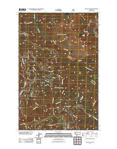 Penrose Peak Montana Historical topographic map, 1:24000 scale, 7.5 X 7.5 Minute, Year 2011