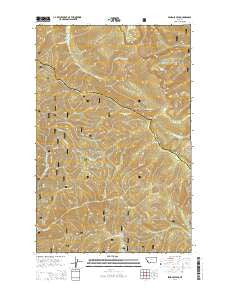 Penrose Peak Montana Current topographic map, 1:24000 scale, 7.5 X 7.5 Minute, Year 2014