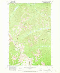Pentagon Mountain Montana Historical topographic map, 1:24000 scale, 7.5 X 7.5 Minute, Year 1970