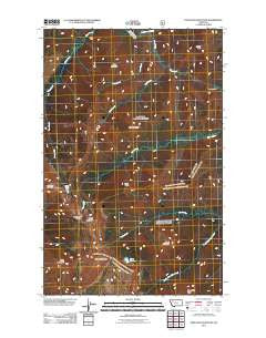 Pentagon Mountain Montana Historical topographic map, 1:24000 scale, 7.5 X 7.5 Minute, Year 2011