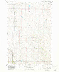 Pentecost Reservoir Montana Historical topographic map, 1:24000 scale, 7.5 X 7.5 Minute, Year 1982