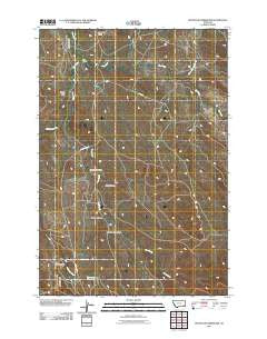 Pentecost Reservoir Montana Historical topographic map, 1:24000 scale, 7.5 X 7.5 Minute, Year 2011