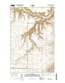 Penzer School Montana Current topographic map, 1:24000 scale, 7.5 X 7.5 Minute, Year 2014