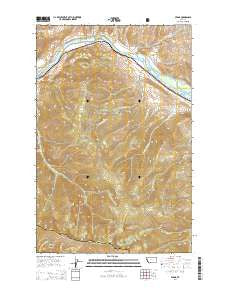 Perma Montana Current topographic map, 1:24000 scale, 7.5 X 7.5 Minute, Year 2014