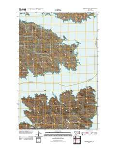 Peterson Point Montana Historical topographic map, 1:24000 scale, 7.5 X 7.5 Minute, Year 2011