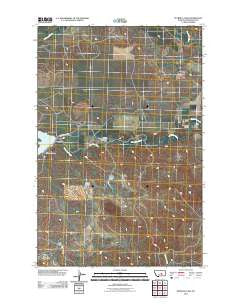 Petrolia Lake Montana Historical topographic map, 1:24000 scale, 7.5 X 7.5 Minute, Year 2011
