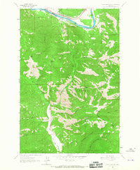Petty Mountain Montana Historical topographic map, 1:24000 scale, 7.5 X 7.5 Minute, Year 1964