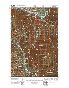 Petty Mountain Montana Historical topographic map, 1:24000 scale, 7.5 X 7.5 Minute, Year 2011