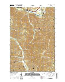Petty Mountain Montana Current topographic map, 1:24000 scale, 7.5 X 7.5 Minute, Year 2014