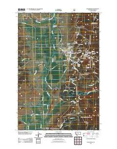 Philipsburg Montana Historical topographic map, 1:24000 scale, 7.5 X 7.5 Minute, Year 2011