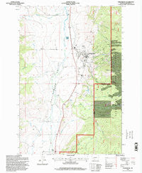 Philipsburg Montana Historical topographic map, 1:24000 scale, 7.5 X 7.5 Minute, Year 1996