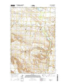 Phillips Montana Current topographic map, 1:24000 scale, 7.5 X 7.5 Minute, Year 2014